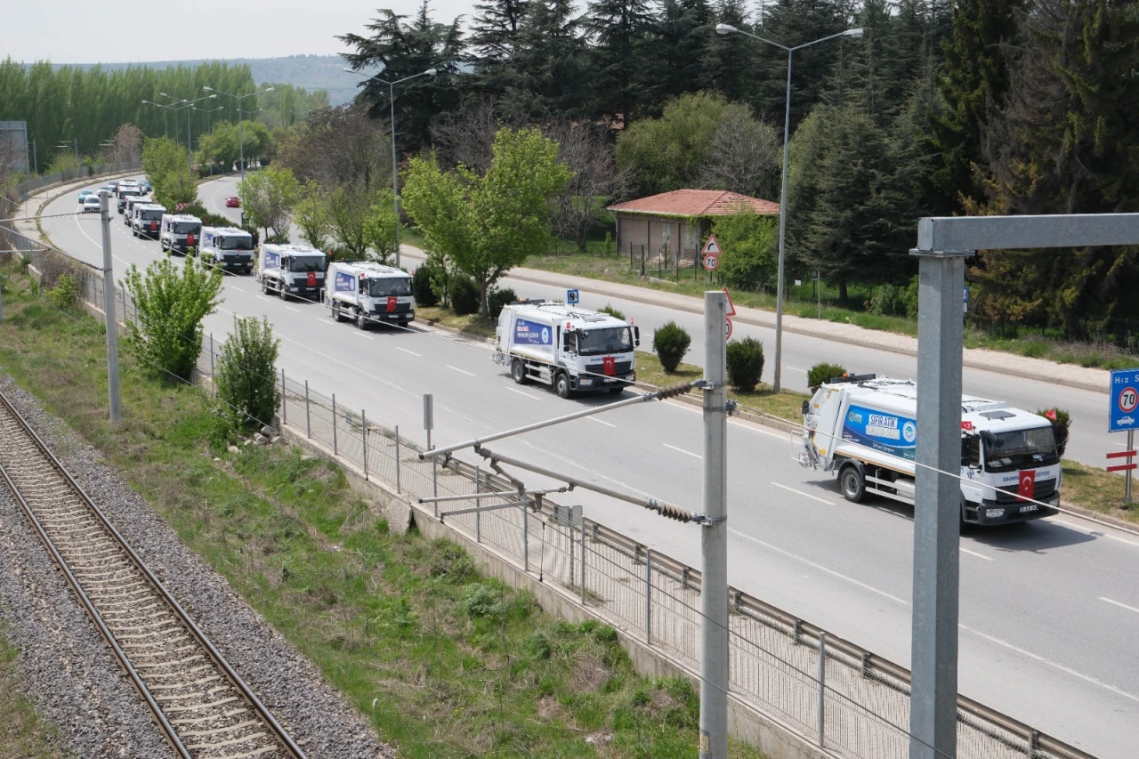 Odunpazarı Belediyesi’nin yeni araçları hizmete girdi