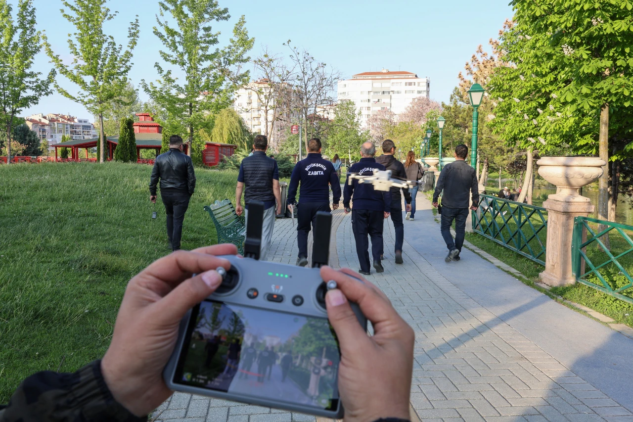 “Tertemiz Eskişehir”e drone ve kameralı destek