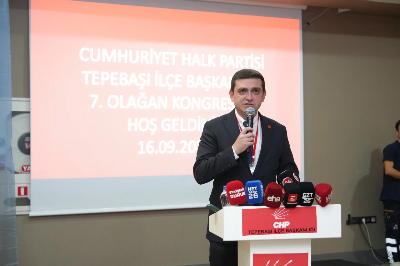CHP TEPEBAŞI İLÇE BAŞKANLIĞINA TEVFİK YILDIRIM SEÇİLDİ
