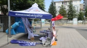 ESKİŞEHİR'DE AK PARTİ STANDINA SALDIRI