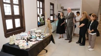 HALK MERKEZLERİ YIL SONU ÇİNİ SERGİSİ AÇILDI