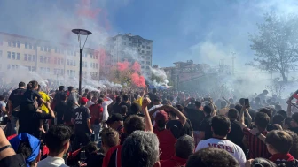 Eskişehir'de şampiyonluk böyle kutlandı