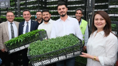 Sivrihisar’da fideler çiftçilere ulaştı