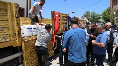 BÜYÜKŞEHİRDEN KİRAZ ÜRETİCİSİNE DON SONRASI CAN SUYU