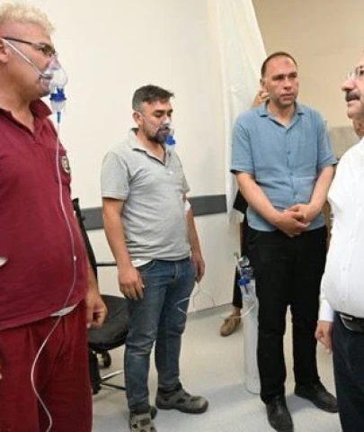 VALİ AKSOY YARALILARI ZİYARET ETTİ