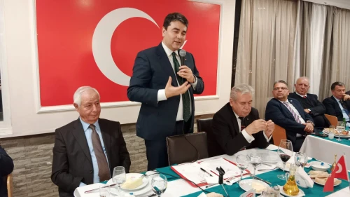 DP GENEL BAŞKANI UYSAL AHBAPLARIN KONUĞU OLDU
