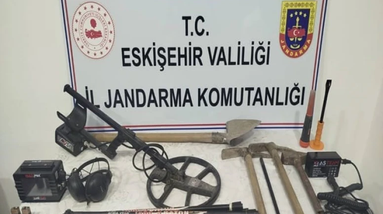 Kaçak kazıya suçüstü